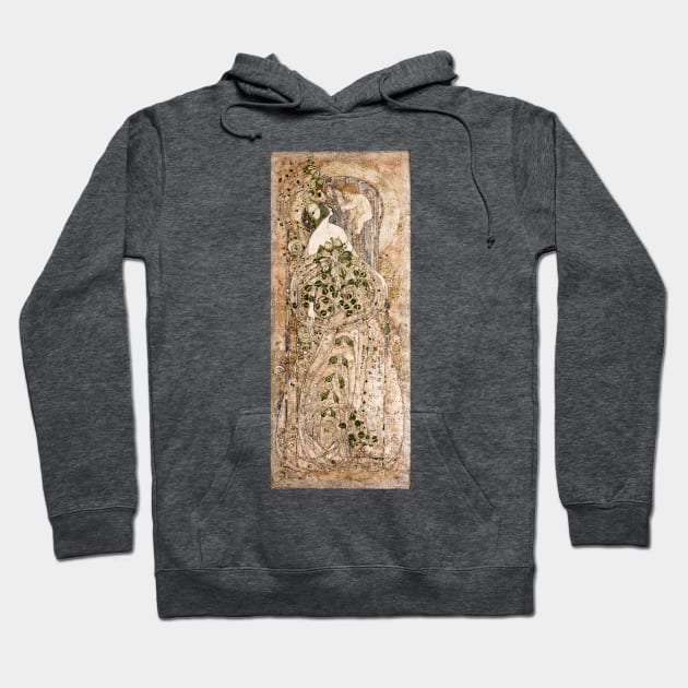 Summer. Art Nouveau gesso panel Hoodie by UndiscoveredWonders